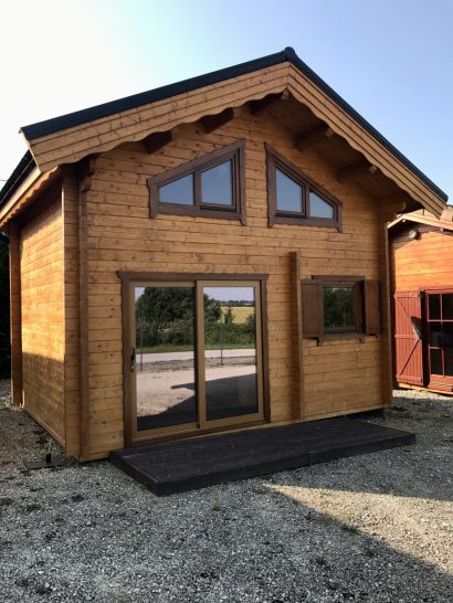 Chalet en bois avec mezzanine